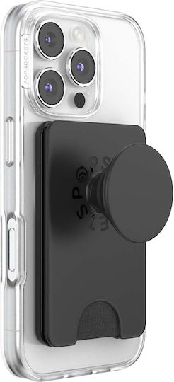 Popsockets Magsafe Suport Smartphone Popwallet Ediție Premium Negru