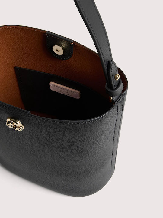 Leather Women's Shoulder Bag Black