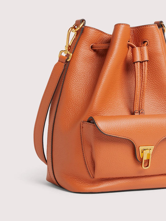 Beat Leather Women's Shoulder Bag Orange