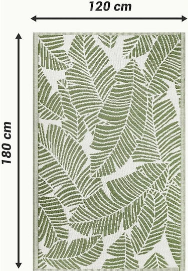 Jemidi24 Χαλί Εξωτερικού Χώρου Ορθογώνιο Green 120x180cm