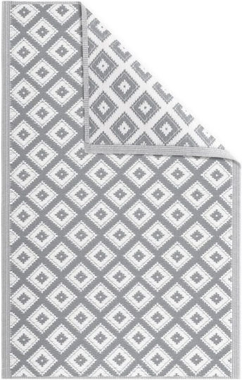 Jemidi24 Χαλί Εξωτερικού Χώρου Ορθογώνιο White/grey 120x180cm