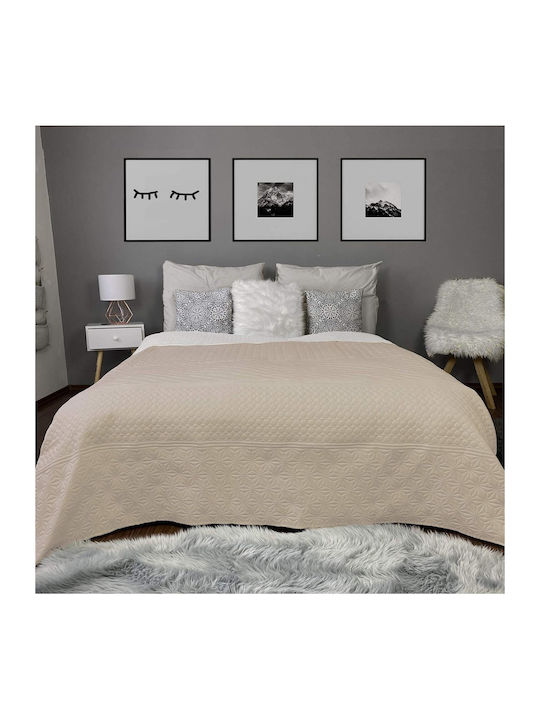 Homelevel Κουβερλί Υπέρδιπλο Beige 220x240cm