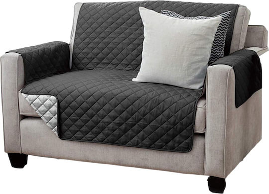 Jemidi24 Ελαστικό Κάλυμμα Διθέσιου Καναπέ Black/grey 191x224cm Jemidi24 Ελαστικό Κάλυμμα Διθέσιου Καναπέ Black/grey 191x224cm