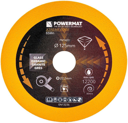 Diamond Disc Tiles Ceramics Pm-tdcs-1251t 125 Mm Powermat Pm1420
