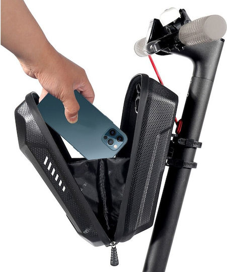 Alista Home Geantă Bicicletă Scuter Spațiu Depozitare Antisoc Impermeabilă Cu Fermoar 3l Material Plastic Dur Carbon Scuter Electric Bicicletă Neagră