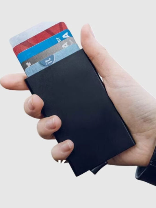 Herrenbrieftasche Karten Silber