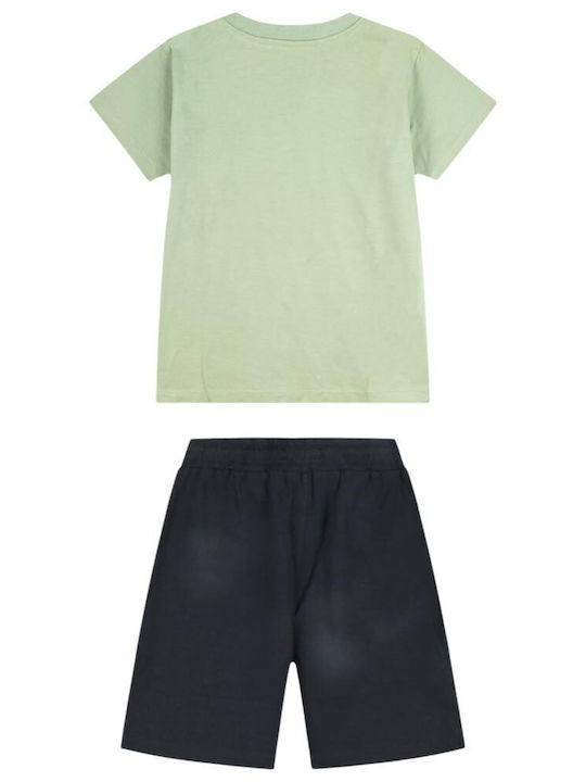 Energiers Kinderbekleidungsset mit Shorts Schwarz 2 Stück