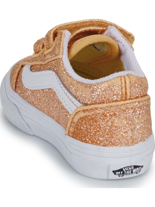 Old Skool V Παιδικά Sneakers με Σκρατς Χρυσά