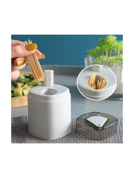 Alista Home Θήκη για Οδοντογλυφίδες Πλαστική 9.5x6εκ. Γκρι