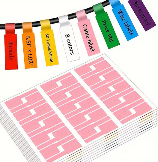 Kabelclips Set Wasserdichte Selbstklebende Organisationsetiketten 10St 8.4x2.6x1.4cm Rote