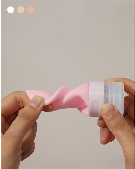 Recipient De Călătorie Elegant Portabil Din Silicon Sticlă De Călătorie Alista Home Potrivit Pentru Loțiune Șampon Alte Lichide Etanș Reîncărcabil Capacitate 90ml 14cm Roz