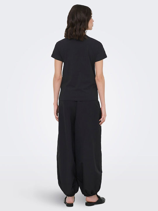 Women's Blouse Short Sleeve Black