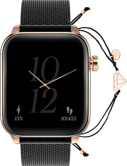 MaxCom FW64 Oxygen 2 Smartwatch με Παλμογράφο (Μαύρο)