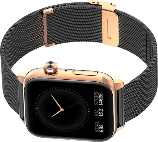 MaxCom FW64 Oxygen 2 Smartwatch με Παλμογράφο (Μαύρο)