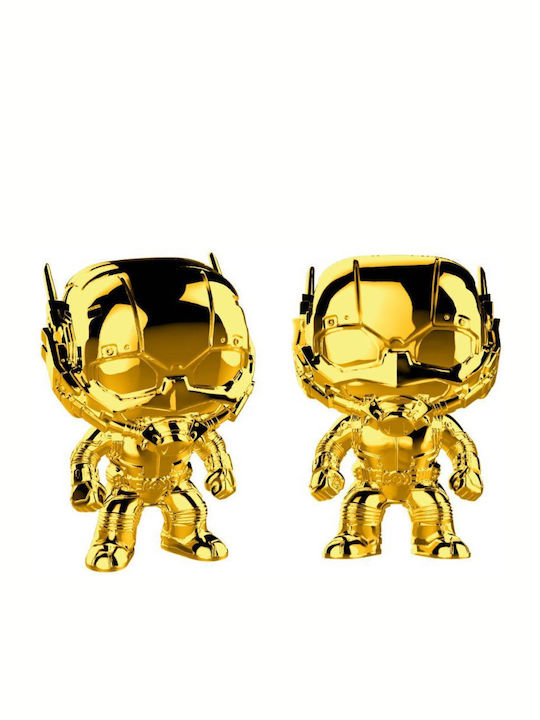 Funko Поп! Marvel: Ant-Man (Златен хром) 10 Люлееща се глава Ограничено издание