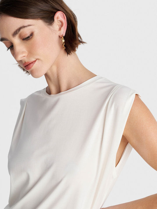 Women's Sleeveless Blouse White