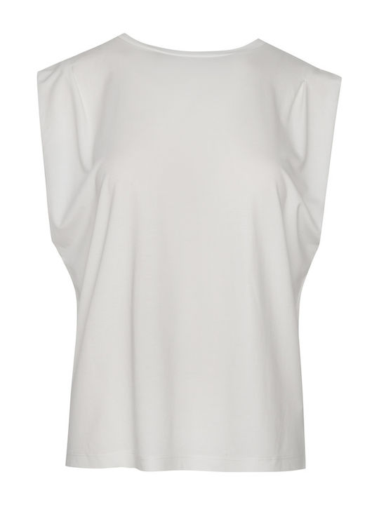 Women's Sleeveless Blouse White