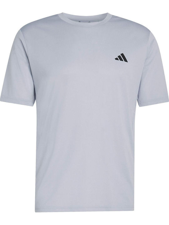 Essentials Base Sportliches T-Shirt Halo Silber