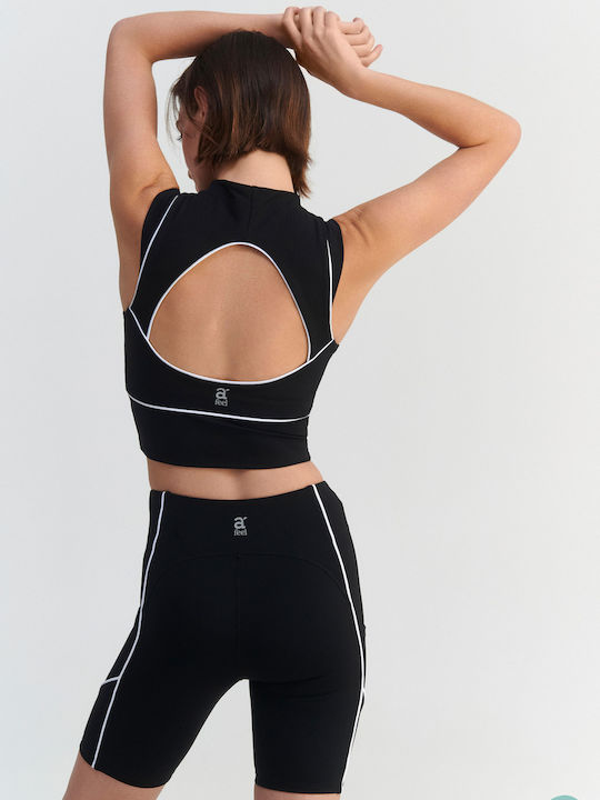 Crop Top Damă Negru