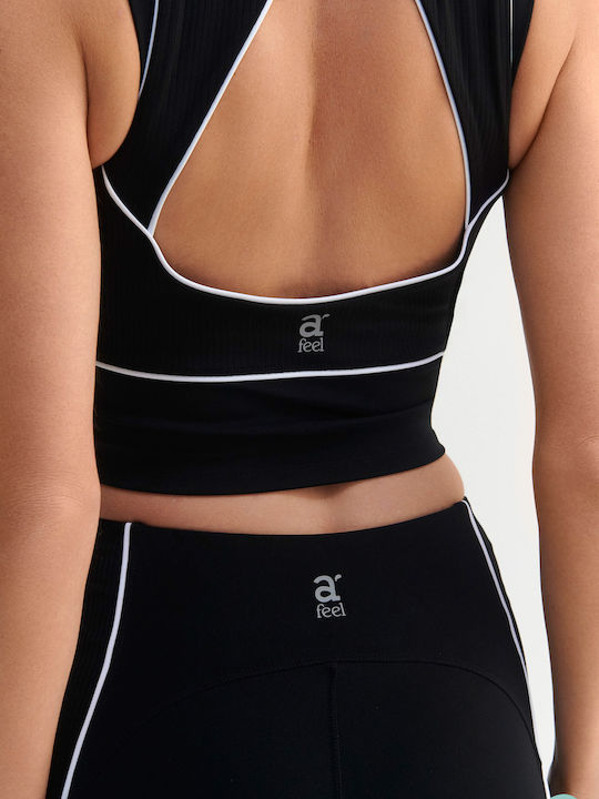 Crop Top Damă Negru