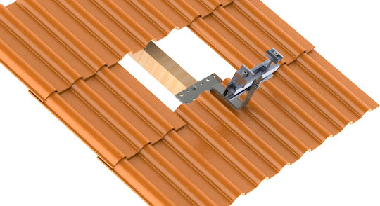 Set 1 Mounting Bracket Photovoltaic Panel On Tiled Roof Z