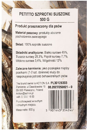 Petitto Λιχουδιές σε Stick Σκύλου Διαίτης με Αρνί και Μπακαλιάρο 500gr