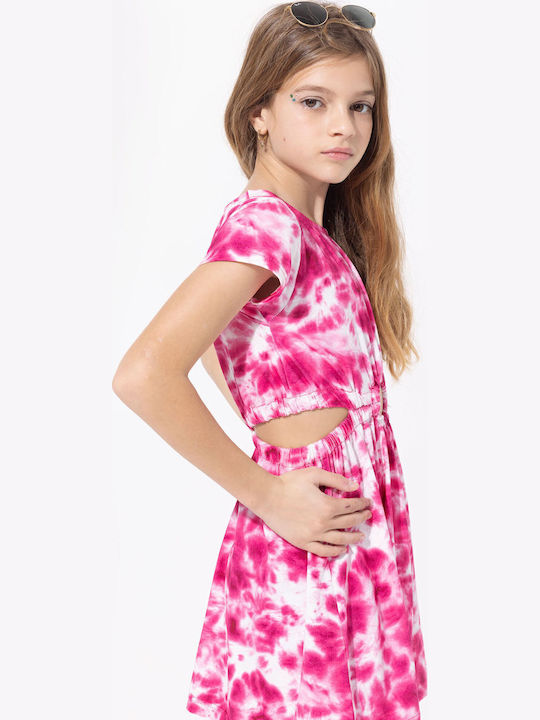Mädchenkleid Fuchsie