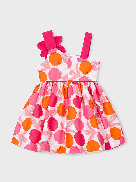 Mayoral Girls Dress Sleeveless Floral Red
