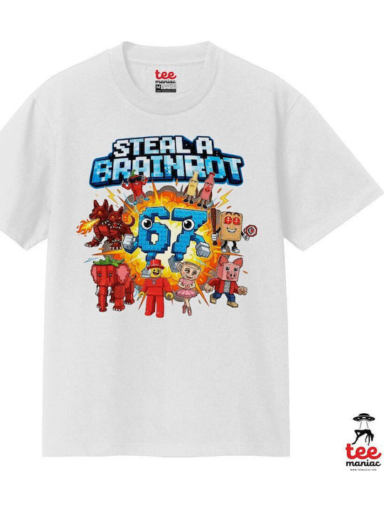 Steal A Brainrot 67 Roblox Style Κλασικό T-shirt Διπλής Ραφής Χωρίς Πλευρικές Ραφές Λευκο 100% Βαμβάκι Vegan & Oeko-tex Πιστοποιημένο Steal A Brainrot 67 Roblox Style Κλασικό T-shirt Διπλής Ραφής Χωρίς Πλευρικές Ραφές Λευκο 100% Βαμβάκι Vegan & Oeko-tex Πιστοποιημένο