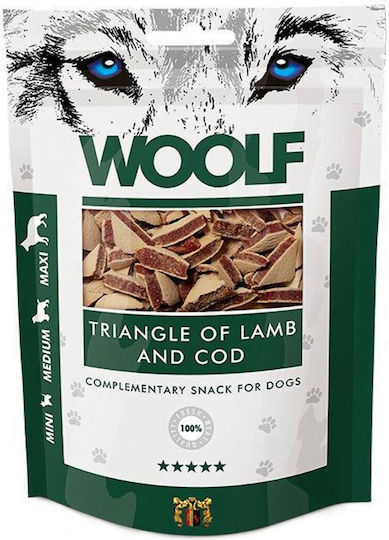 Brit Woolf 100g Lamm Dreieck Kabeljau Hundeleckerlis