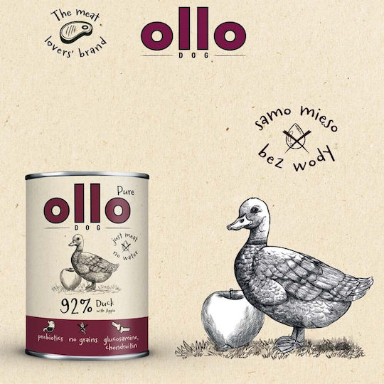 Ollo Wet Food Dogs with Duck 400gr