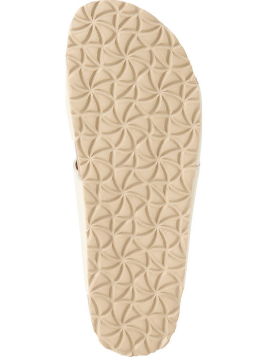 Leather Women's Sandals Ecru