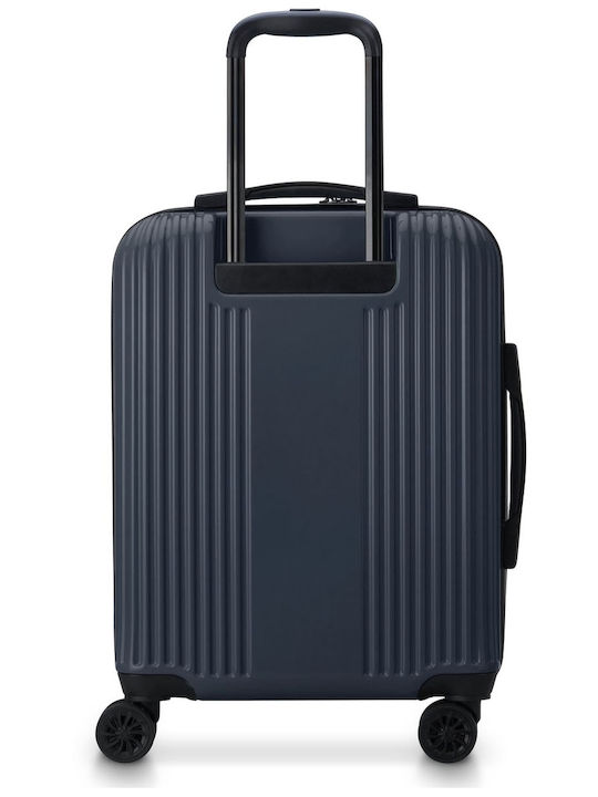 Delsey Ophelie Medium Hard Blue Suitcase Travel With 4 Wheels Height 66cm