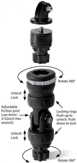 Railblaza Kamera Mount R-lock Verstellbare Boot-Deck-Zubehör Kamera Halterung