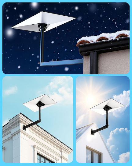 Starlink Gen 3 Suport Antenă Reglabil 360° Unghi de Înclinare 180° Adaptor Țeavă Accesorii de Fixare Montare pe Perete Acoperiș Metal Negru