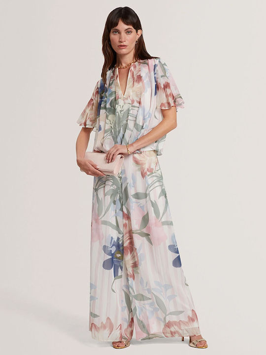 Damentaschenhose Ausgestellt Blumen Rosa