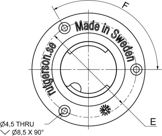 Deck Waste Cap Lock Thread 38mm