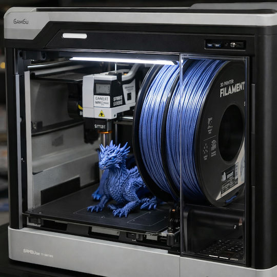 Pla Filament 3d Printer Smart Print 1 Kg 1.75 Mm Sparkling Particles Galaxy Blue
