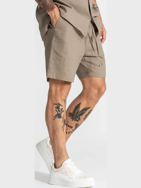 Pantaloni Scurți Bărbați Taupe