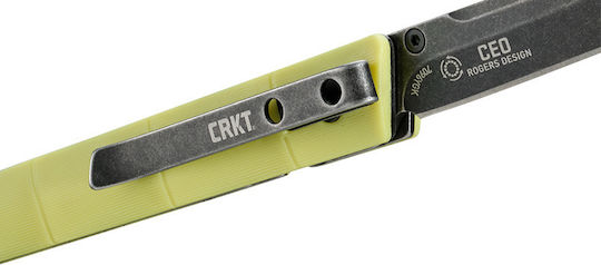 Columbia River Knives Ceo Bamboo Taschenmesser Gelbes
