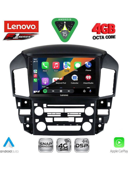 Lenovo Car Audio System for Lexus RX300 1998-2003 Bluetooth USB WiFi GPS Apple CarPlay Android Auto with 9" Touch Screen