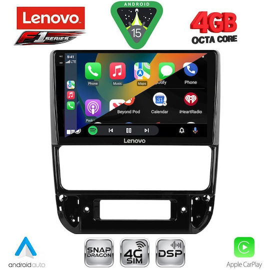 Lenovo Ηχοσύστημα Αυτοκινήτου για Peugeot 406 1998-2004 (Bluetooth/USB/WiFi/GPS/Apple-Carplay/Android-Auto) με Οθόνη Αφής 9"
