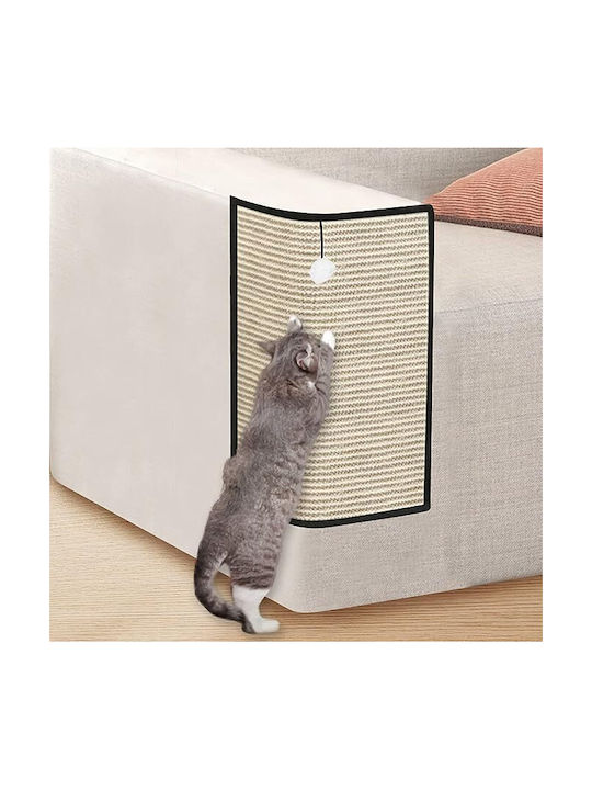 Animal Scratching Post Floor Mats Beige 50x40cm