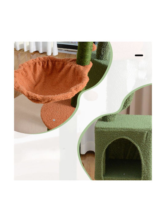 Animal Scratching Post Cat Trees Green 43x33x87cm