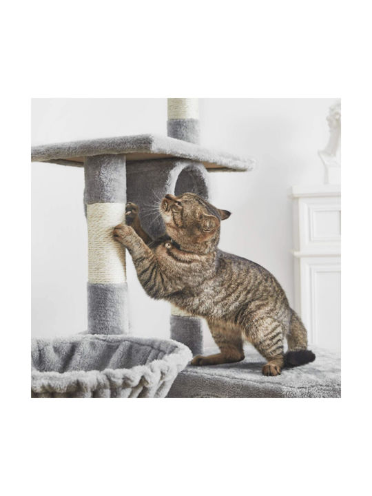Animal Stâlp pentru zgâriat pisici Copaci pentru pisici Gri 5 niveluri 60x40x160cm