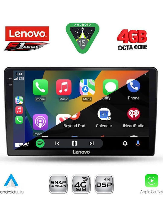 Lenovo Car Audio System for Toyota Auris 2007-2012 Bluetooth USB WiFi GPS Apple CarPlay Android Auto with 9" Touch Screen
