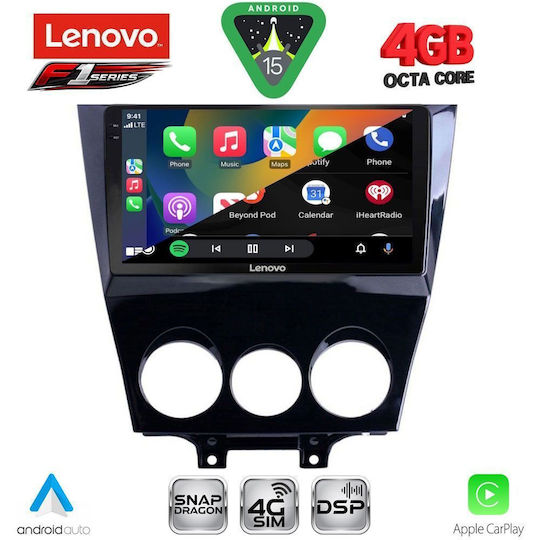 Lenovo Car Audio System for Mazda RX-8 2008-2014 Bluetooth USB WiFi GPS Apple CarPlay Android Auto with 9" Touch Screen