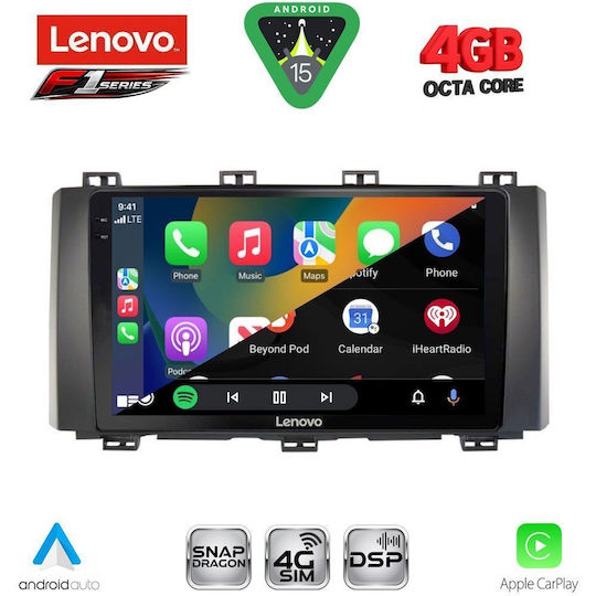 Lenovo Car Audio System for SsangYong Tivoli 2016-2024 Bluetooth USB Wi-Fi GPS Apple CarPlay Android Auto with 9-Inch Touch Screen LENOVO SSQ 9658 CPA