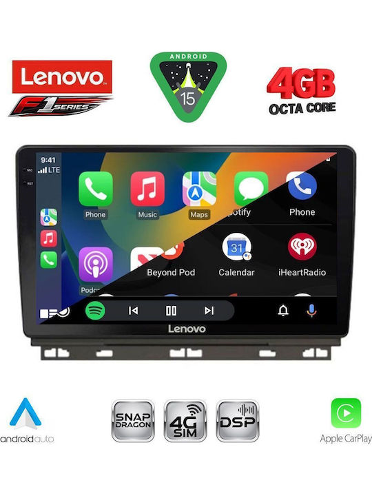 Lenovo Car Audio System for Renault Clio / Captur 2019 with Touch Screen 9" Bluetooth USB Wi-Fi GPS Apple CarPlay Android Auto Lenovo SSQ 9546 CPA