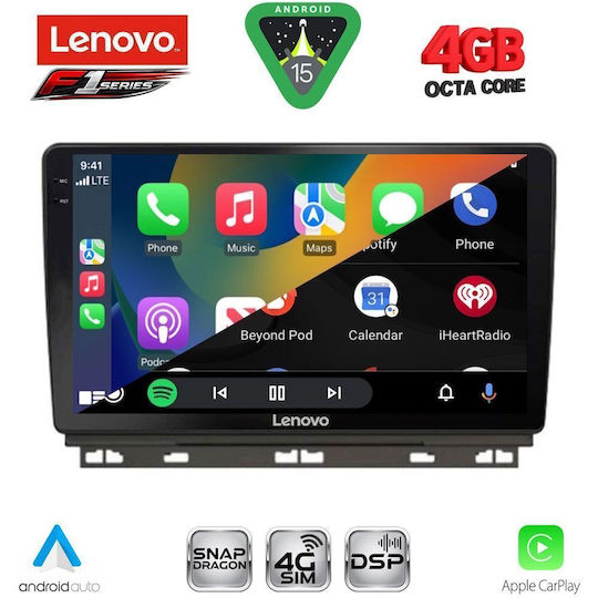 Lenovo Car Audio System for Renault Clio / Captur 2019 with Touch Screen 9" Bluetooth USB Wi-Fi GPS Apple CarPlay Android Auto Lenovo SSQ 9546 CPA